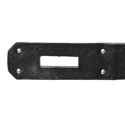 Hermes Ostrich Birkin 30 Black 9 of 11