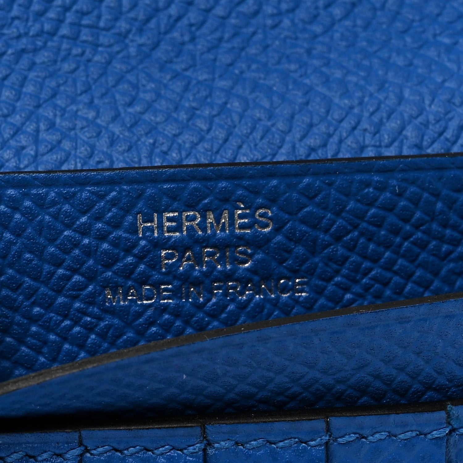 Hermes Epsom Verso Bearn Compact Wallet Bleu Encre Zellige 6 of 7