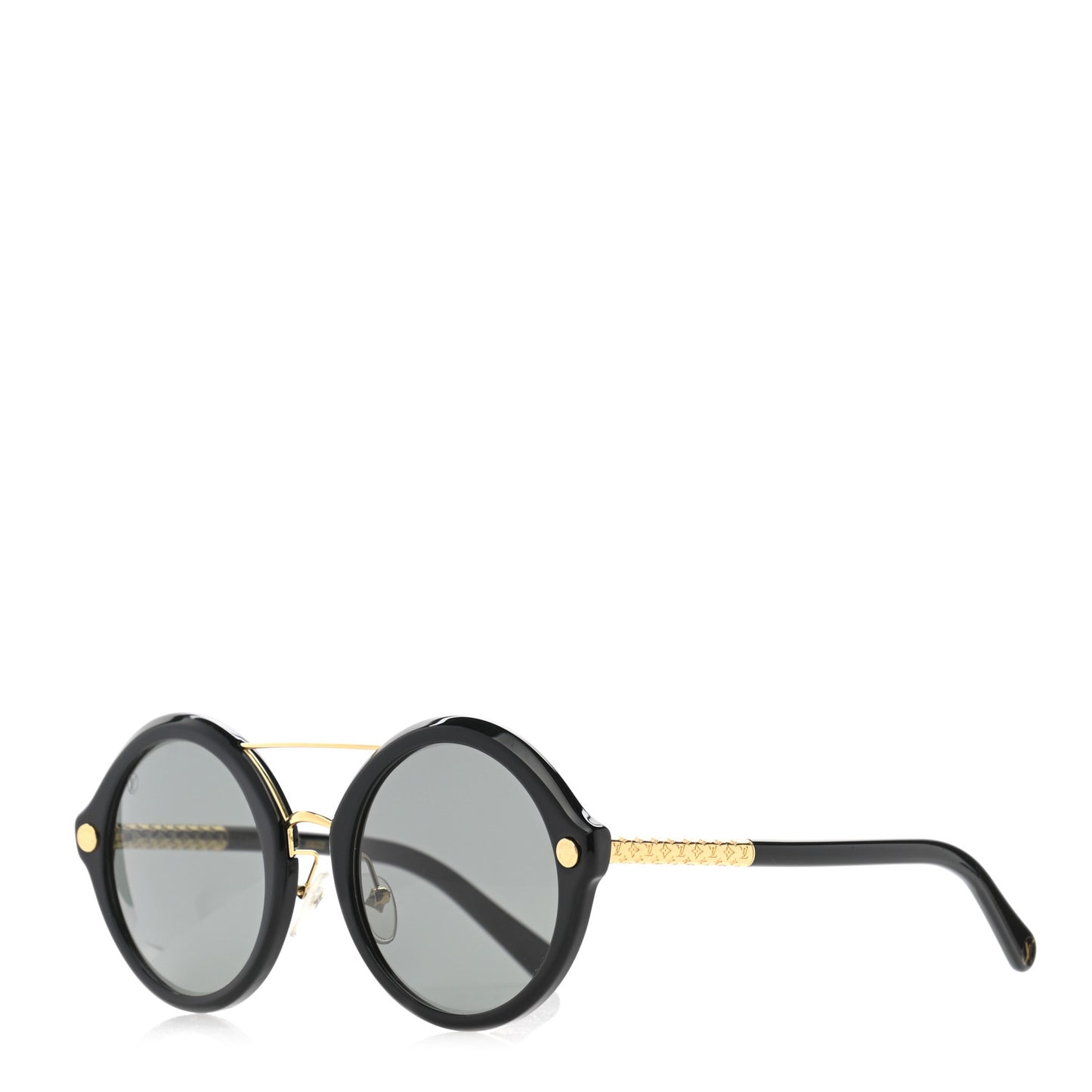 Acetate Round Sunglasses Z1052E Black