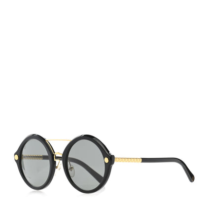 Louis Vuitton Acetate Round Sunglasses Z1052E Black 1 of 9