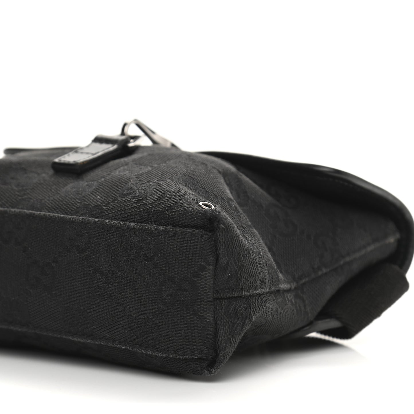 GG Monogram Web Flight Belt Bag Black