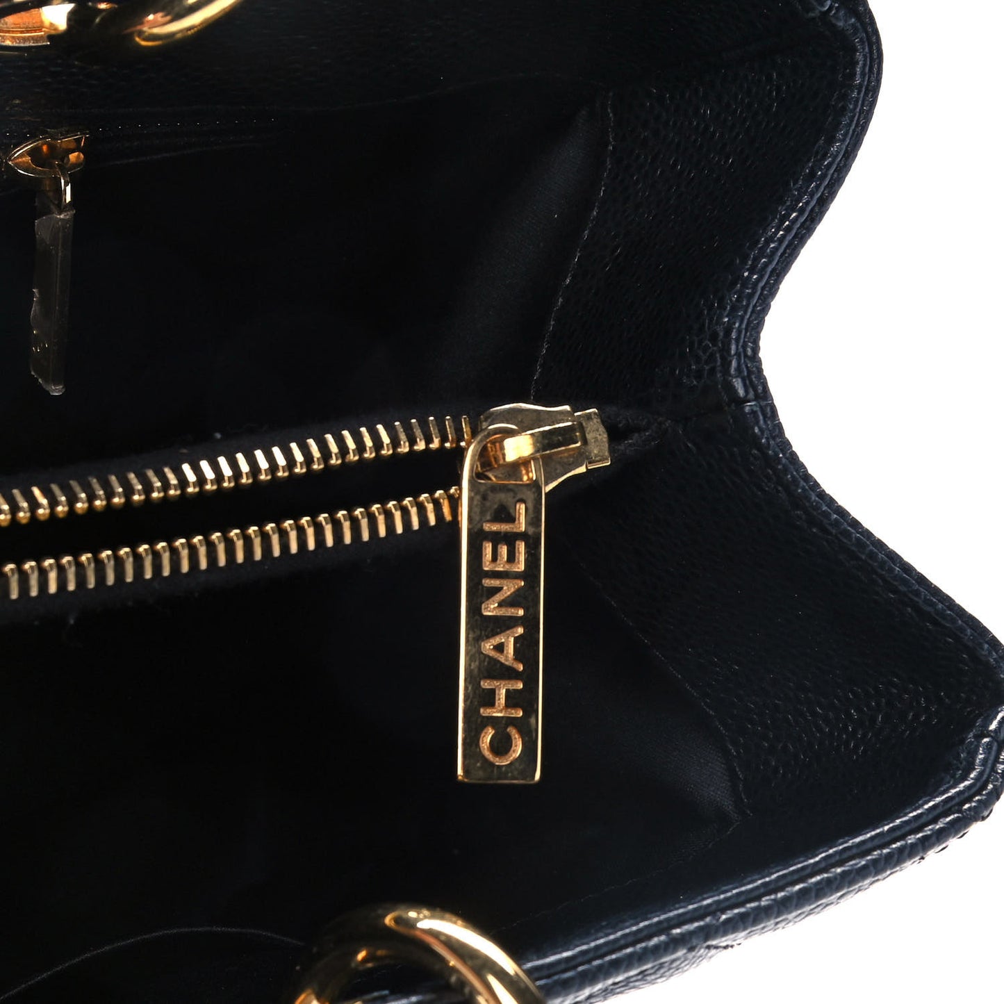 Caviar Quilted Grand Shopping Tote GST Black