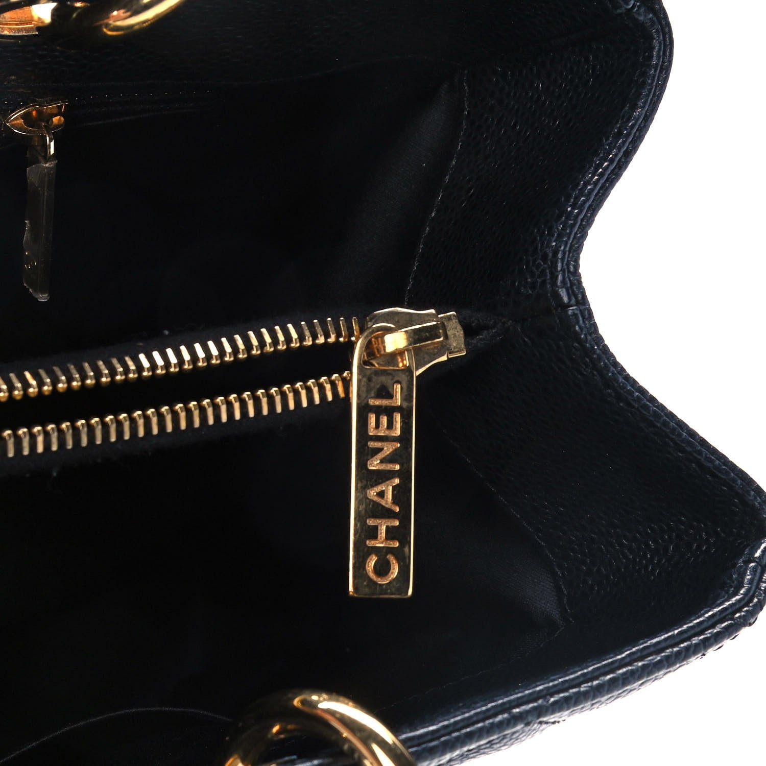 Chanel Caviar Quilted Grand Shopping Tote GST Black 8 of 13