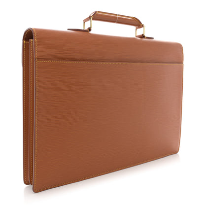 Louis Vuitton Epi Serviette Ambassadeur Briefcase Gold 2 of 22
