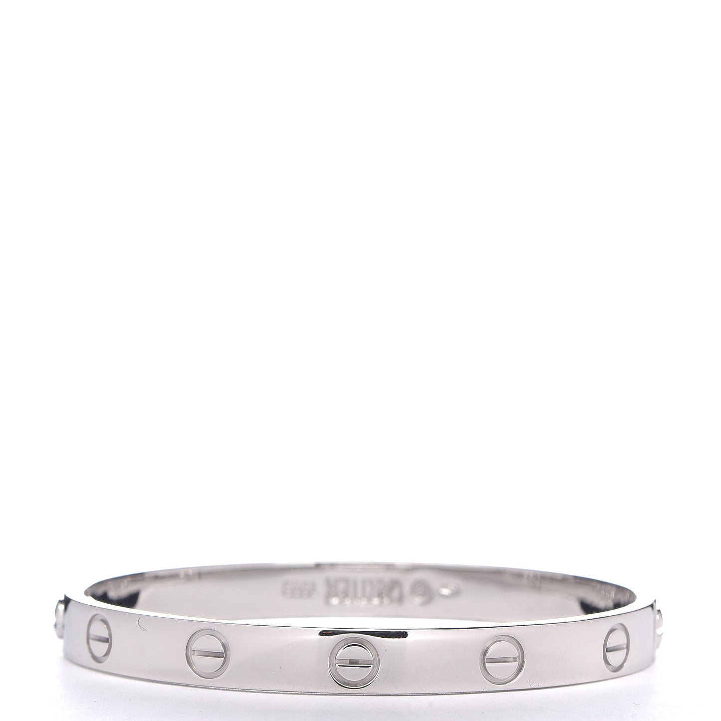 18K White Gold LOVE Bracelet 16