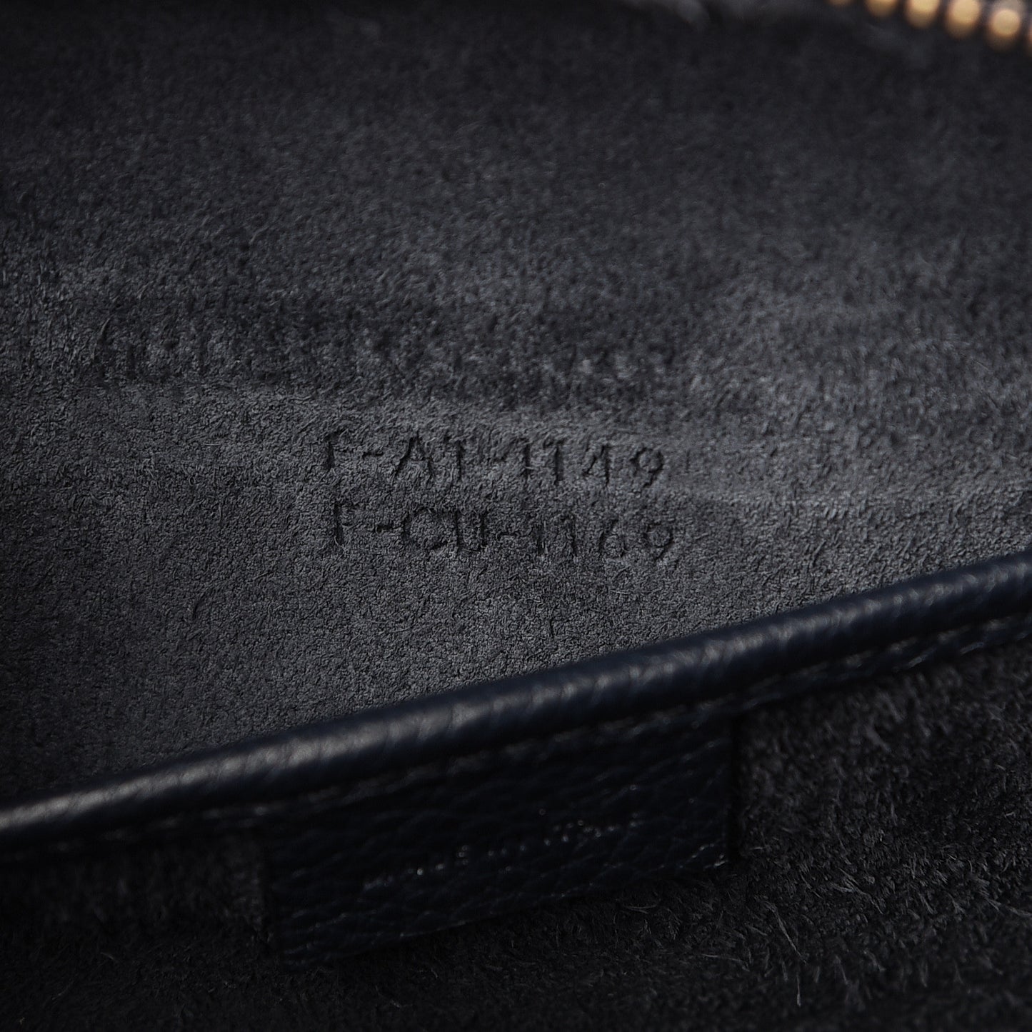 Drummed Calfskin Nano Luggage Midnight