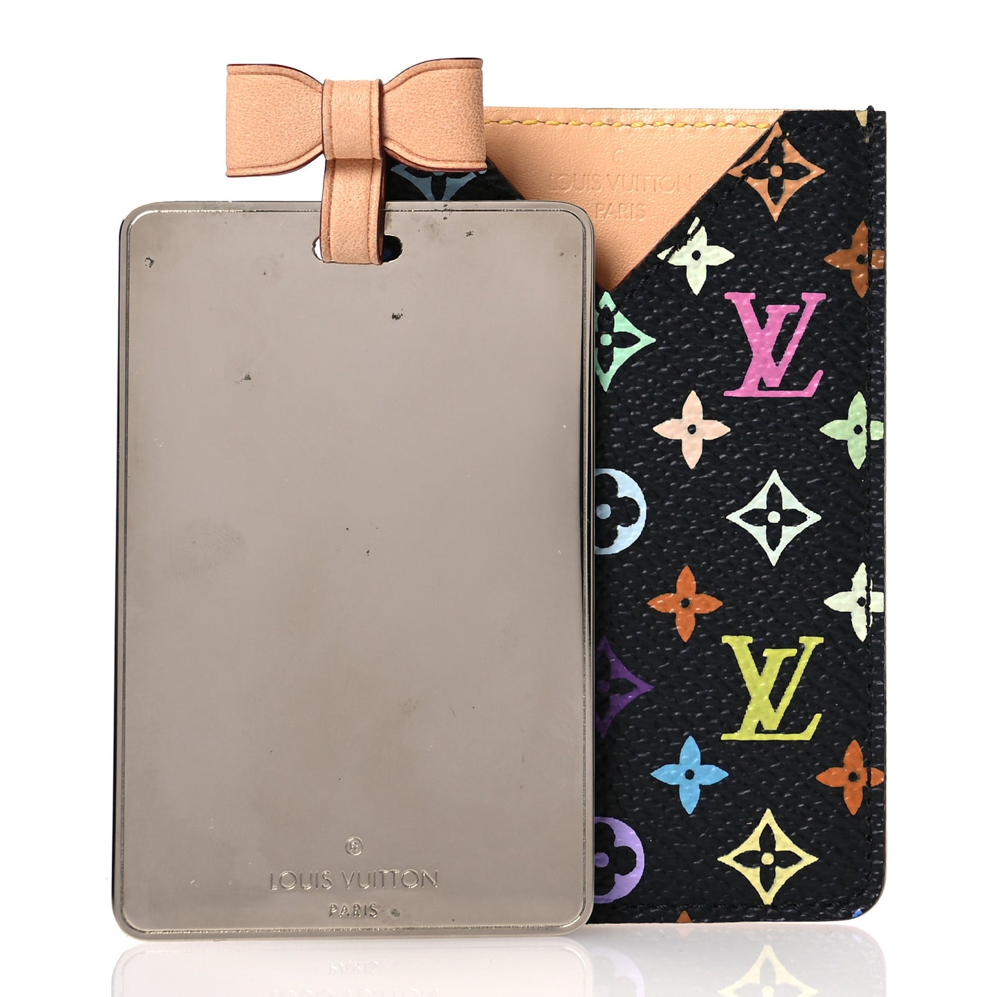 Monogram Multicolor Mirror and Case Pouch Black