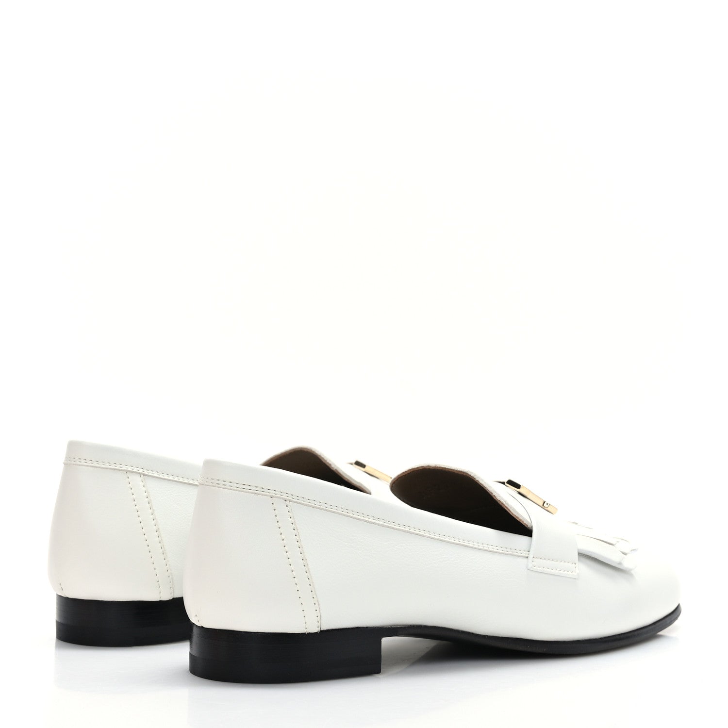Hermes Calfskin Womens Royal Loafer 36 White 4 of 9