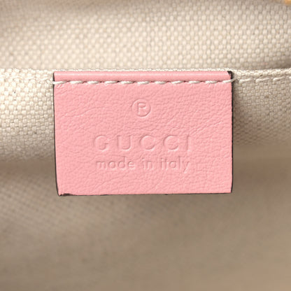 Gucci Azalea Calfskin Enamel Matelasse Diagonal Small Torchon GG Marmont Chain Shoulder Bag New Cherry Red Wild Rose 5 of 9