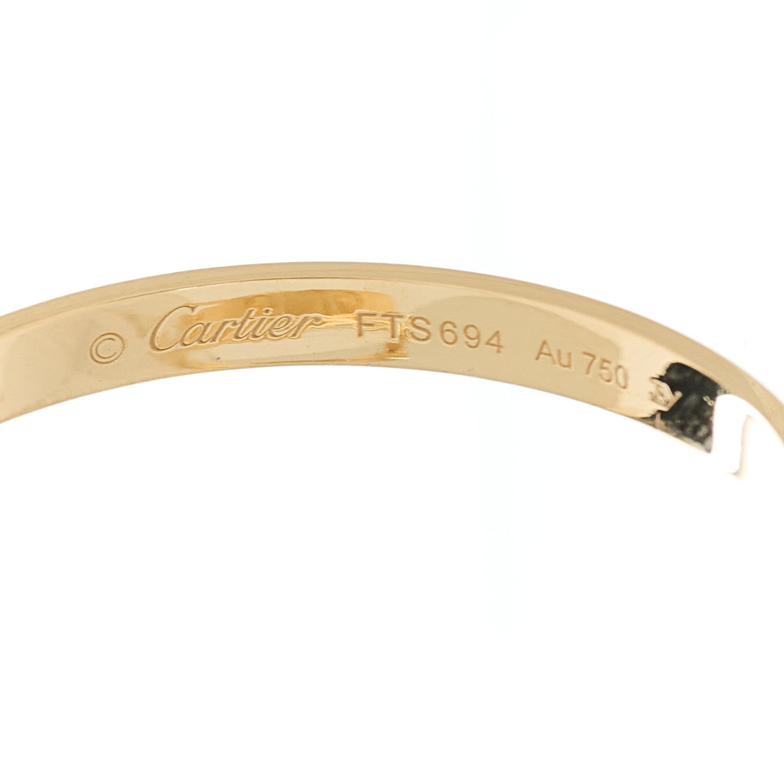 Cartier 18K Yellow Gold Large LOVE Hoop Earrings 4 of 5