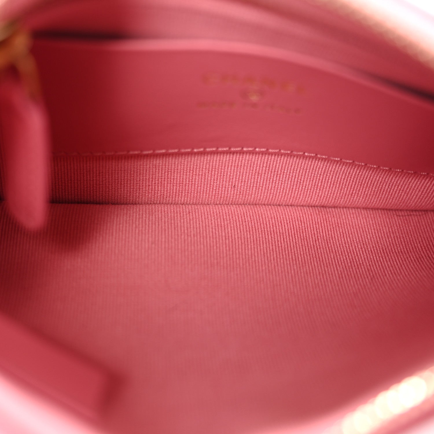 Chanel Lambskin Quilted Chain Around Top Handle Mini Bag Pink 5 of 13