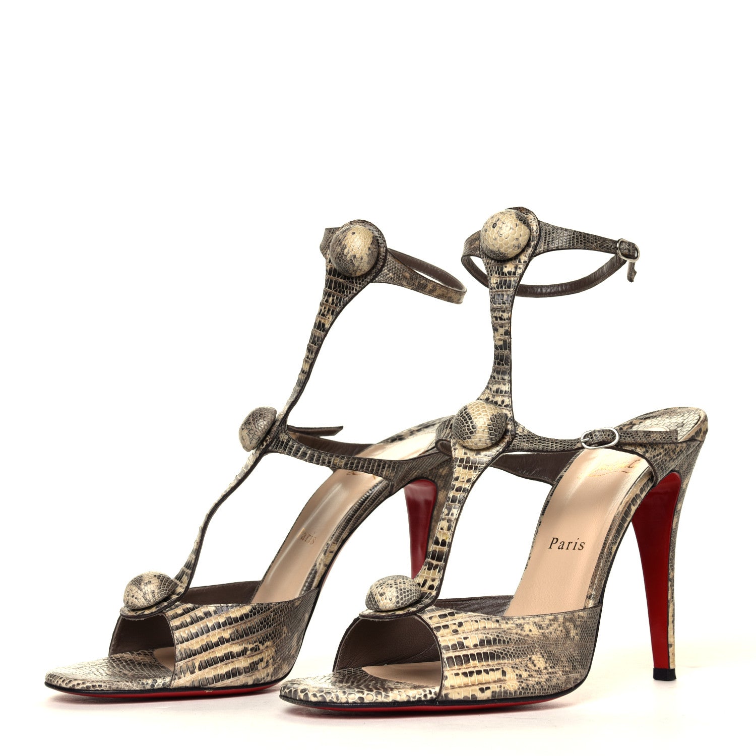 Christian Louboutin Sfilato Lizard Spartenvol 100 Pumps 40 Roccia 2 of 6