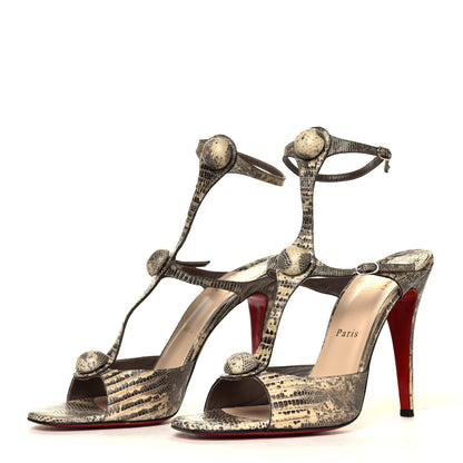 Christian Louboutin Sfilato Lizard Spartenvol 100 Pumps 40 Roccia 2 of 6
