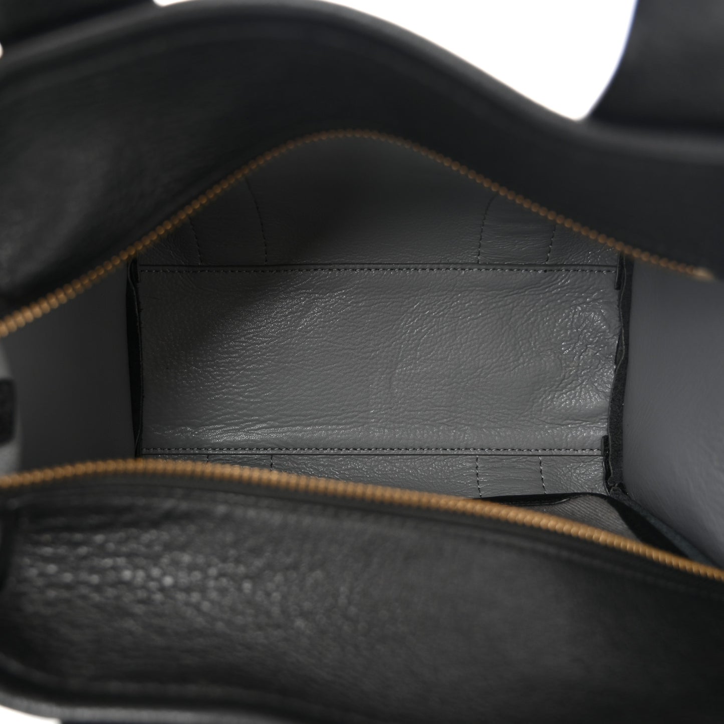 Grained Calfskin Small The Tote Bag Black