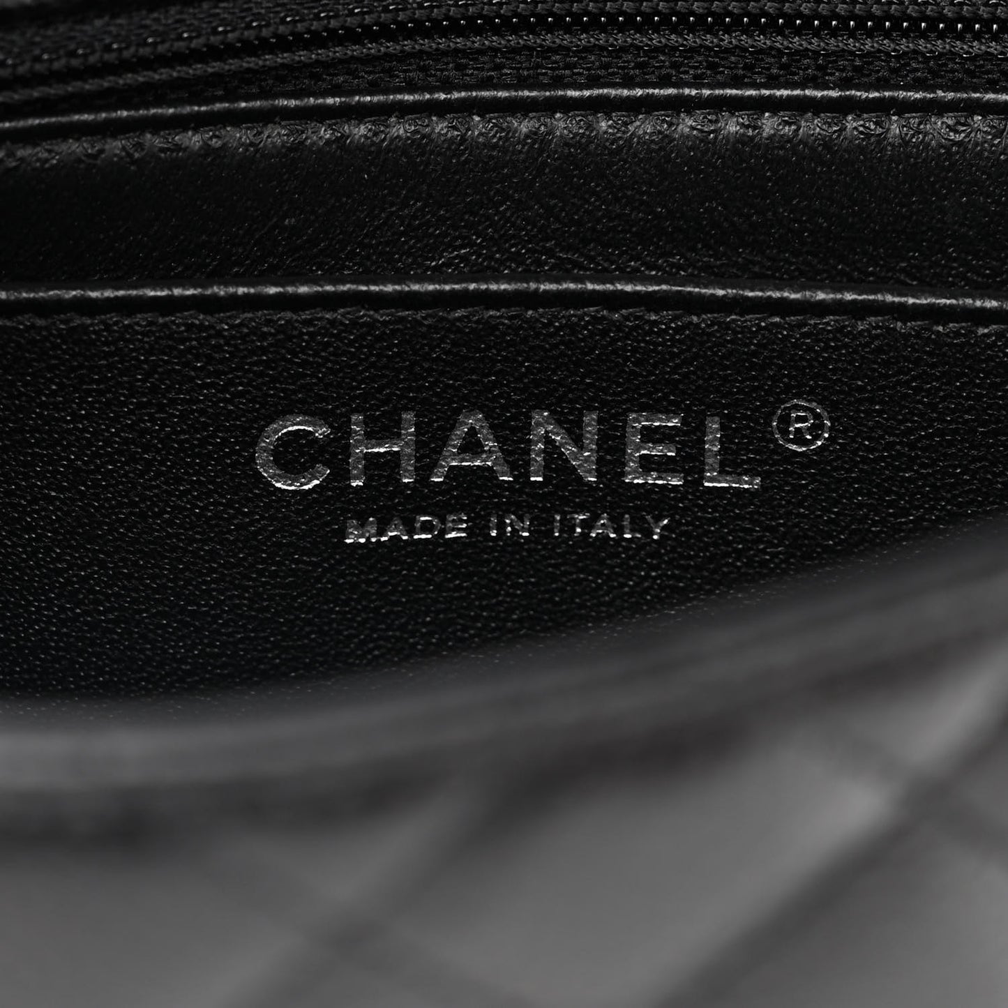 Caviar Quilted Mini Square Flap Black