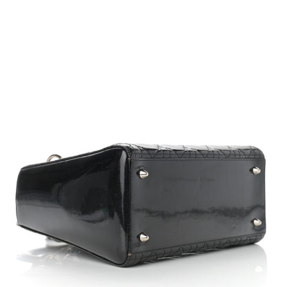 Christian Dior Patent Cannage Medium Lady Dior Black 4 of 11