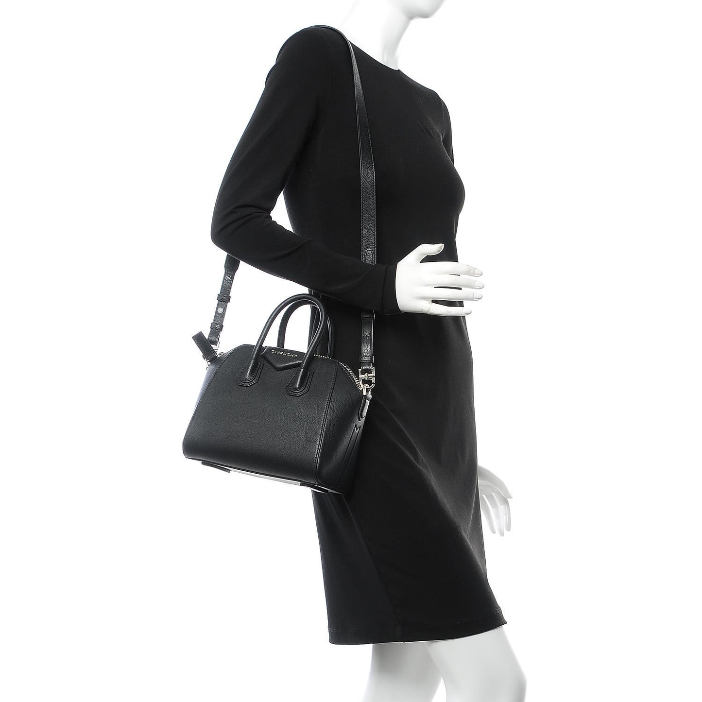 Sugar Goatskin Mini Antigona Black