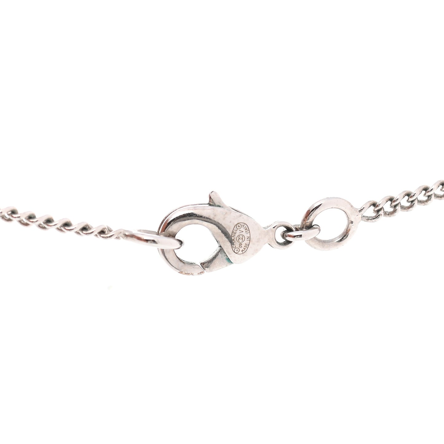 Crystal Timeless CC Necklace Silver