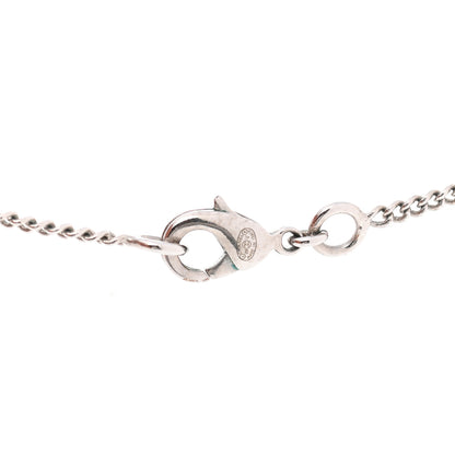 Chanel Crystal Timeless CC Necklace Silver 5 of 7