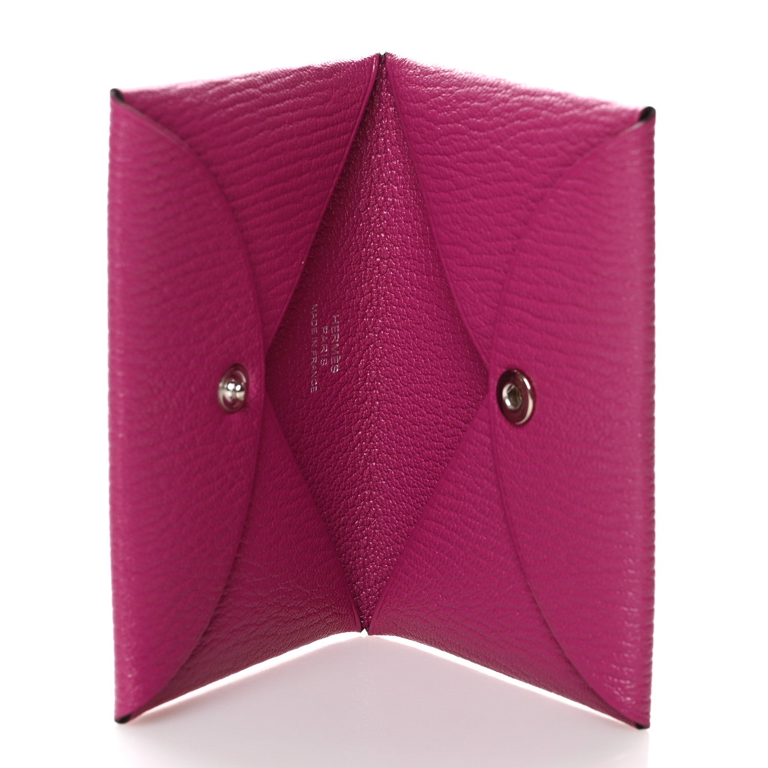 Hermes Chevre Mysore Calvi Card Case Rose Pourpre 5 of 8