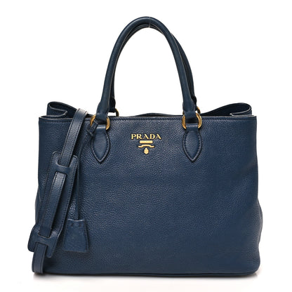 Prada Vitello Phenix Shopping Tote Baltico 1 of 11
