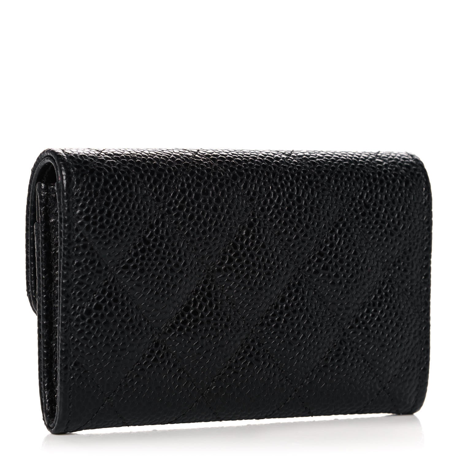 Chanel Caviar Quilted Flap Card Holder Black 3 of 12