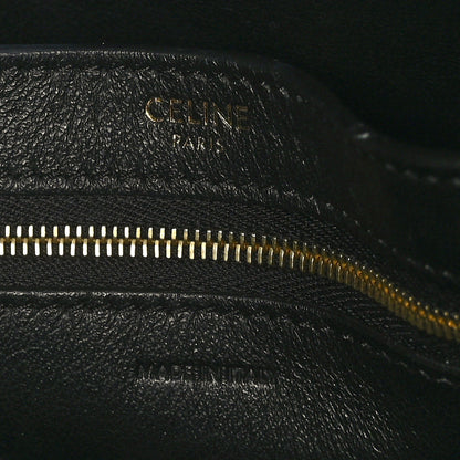 Celine Textured Canvas Small Sangle Bucket Bag Brown 6 of 8
