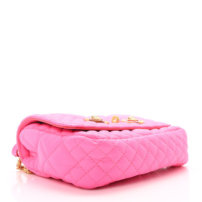 Versace Nappa Quilted Icon Shoulder Bag Pink 4 of 10