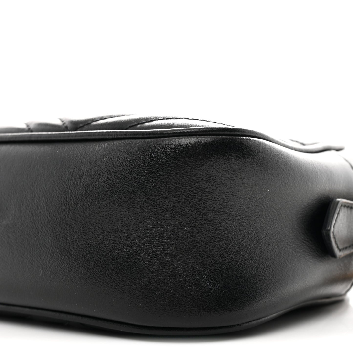 Calfskin Matelasse Small GG Marmont Chain Shoulder Bag Black