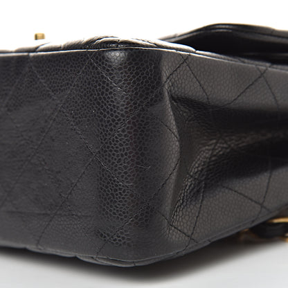 Chanel Caviar Quilted Jumbo Double Flap Black 14 of 18