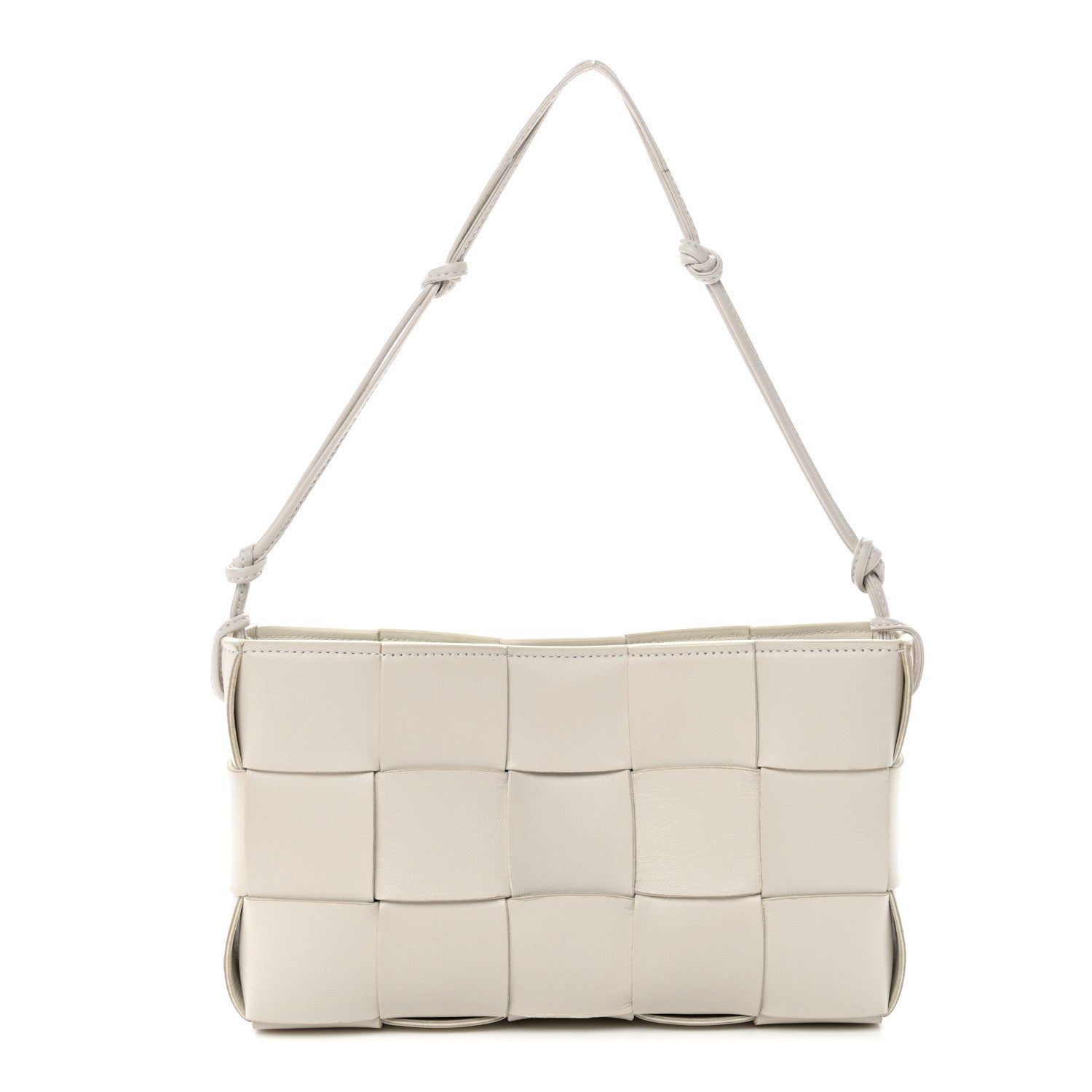 Bottega Veneta Calfskin Maxi Intrecciato Cassette Pouch On Strap Chalk 1 of 11