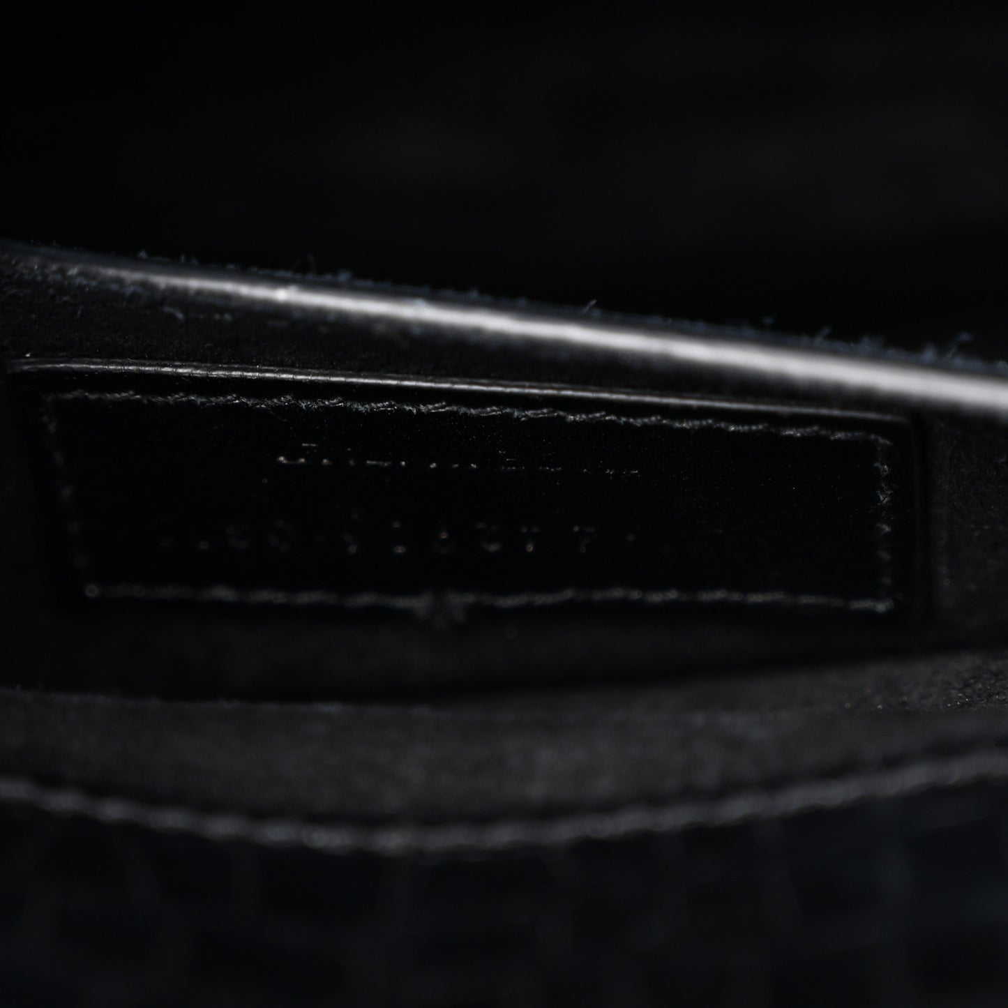 Calfskin Crocodile Embossed Medium Monogram Sunset Black
