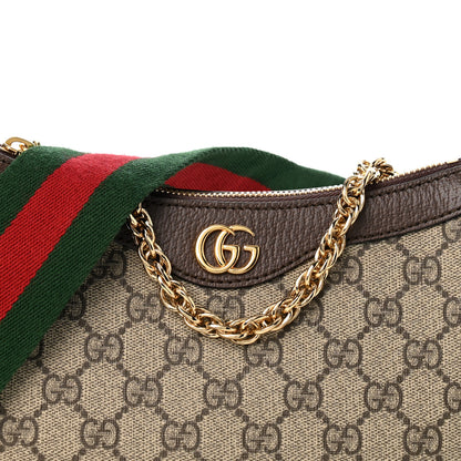 Gucci GG Supreme Monogram Textured Dollar Calfskin Web Small Ophidia GG Handbag Beige Ebony New Acero Beige Ebony New Acero Beige Ebony New Acero 7 of 11