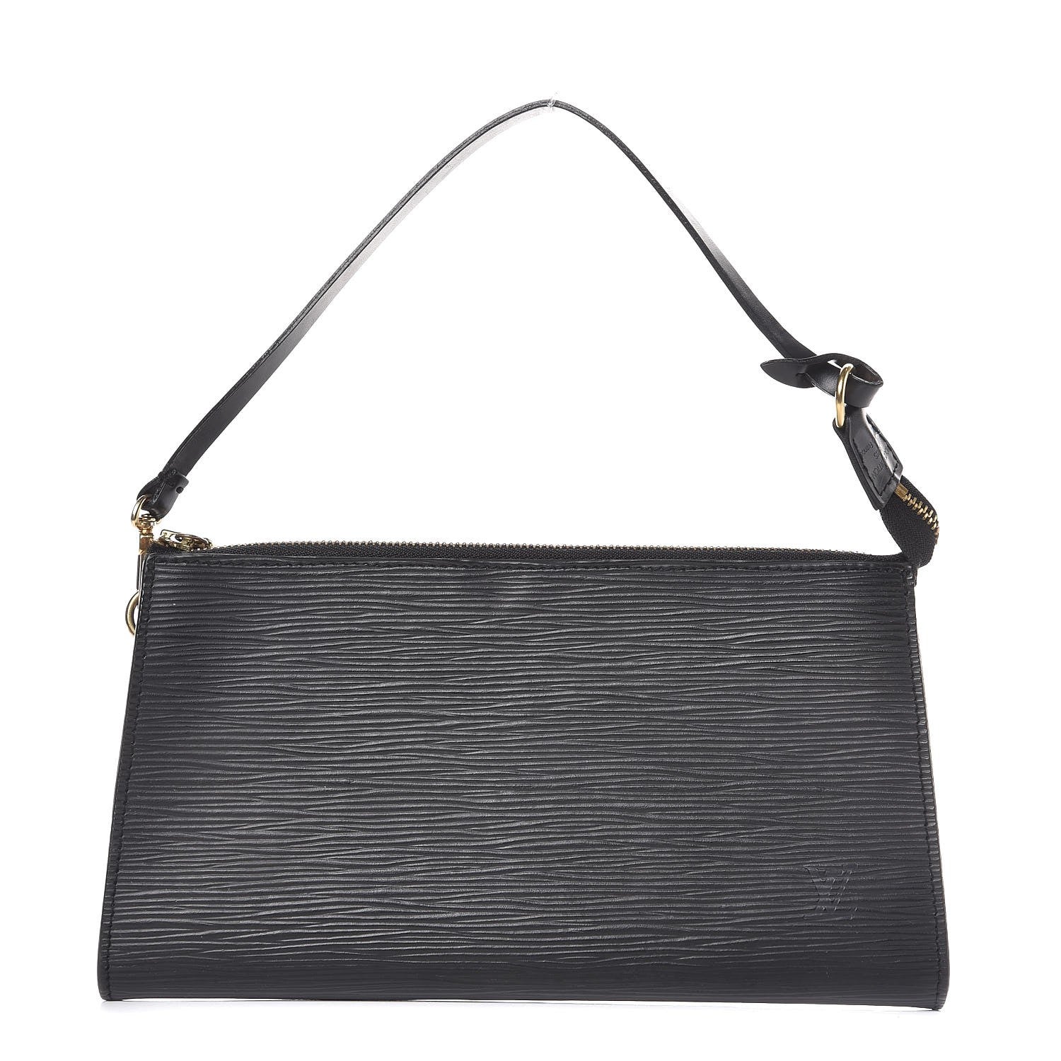 Louis Vuitton Epi Pochette Accessories 24 Black 1 of 6