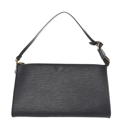 Louis Vuitton Epi Pochette Accessories 24 Black 1 of 6
