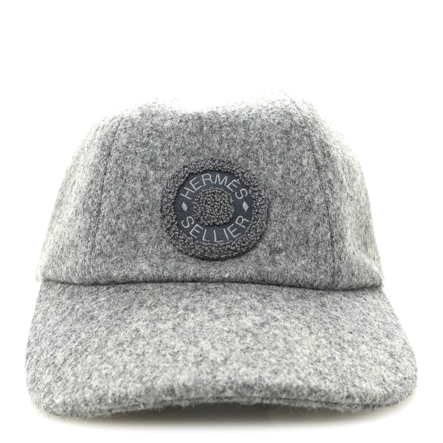 Hermes Wool Davis Varsity Cap Gris Clair 5 of 8