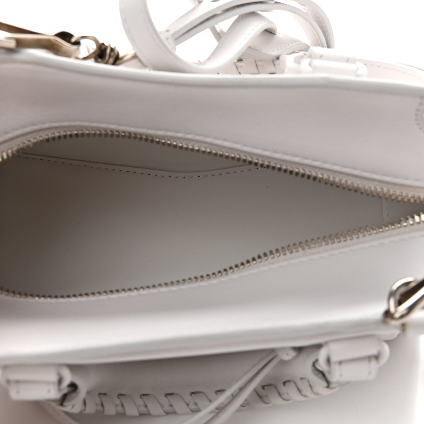 Cake Calfskin Tonal Hardware Mini Neo Classic City White