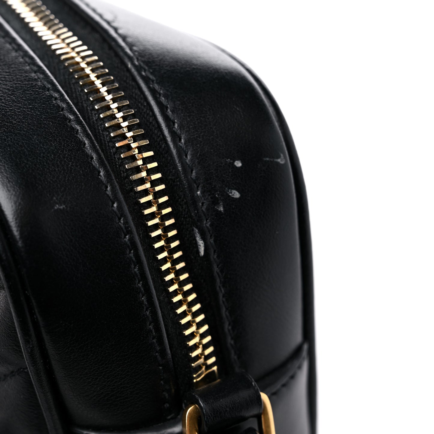 Calfskin Matelasse Monogram Lou Camera Bag Black