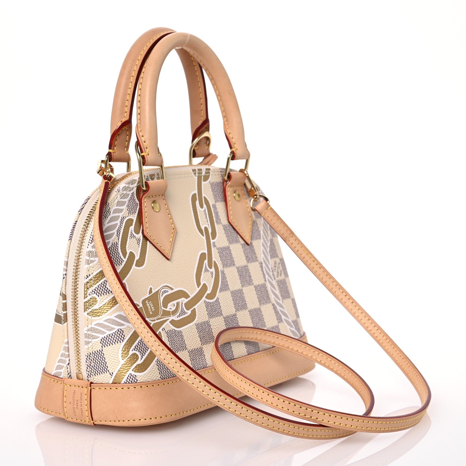 Louis Vuitton Damier Azur Nautical Alma BB 2 of 13