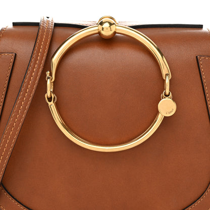 Chloe Calfskin Suede Medium Nile Bracelet Bag Caramel 8 of 10