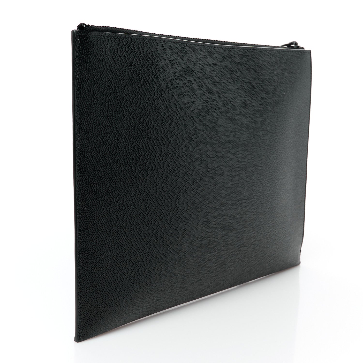Saint Laurent Grain De Poudre Zipped Tablet Holder Black 3 of 8