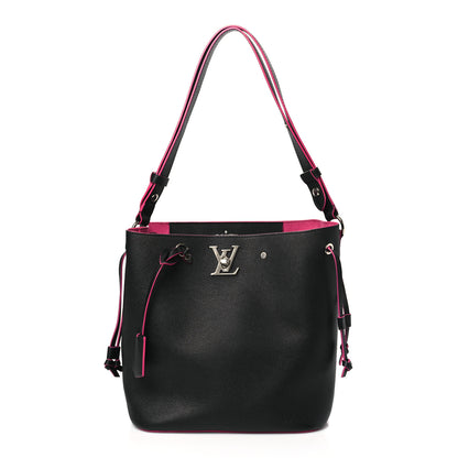 Louis Vuitton Calfskin Lockme Bucket Black 1 of 11