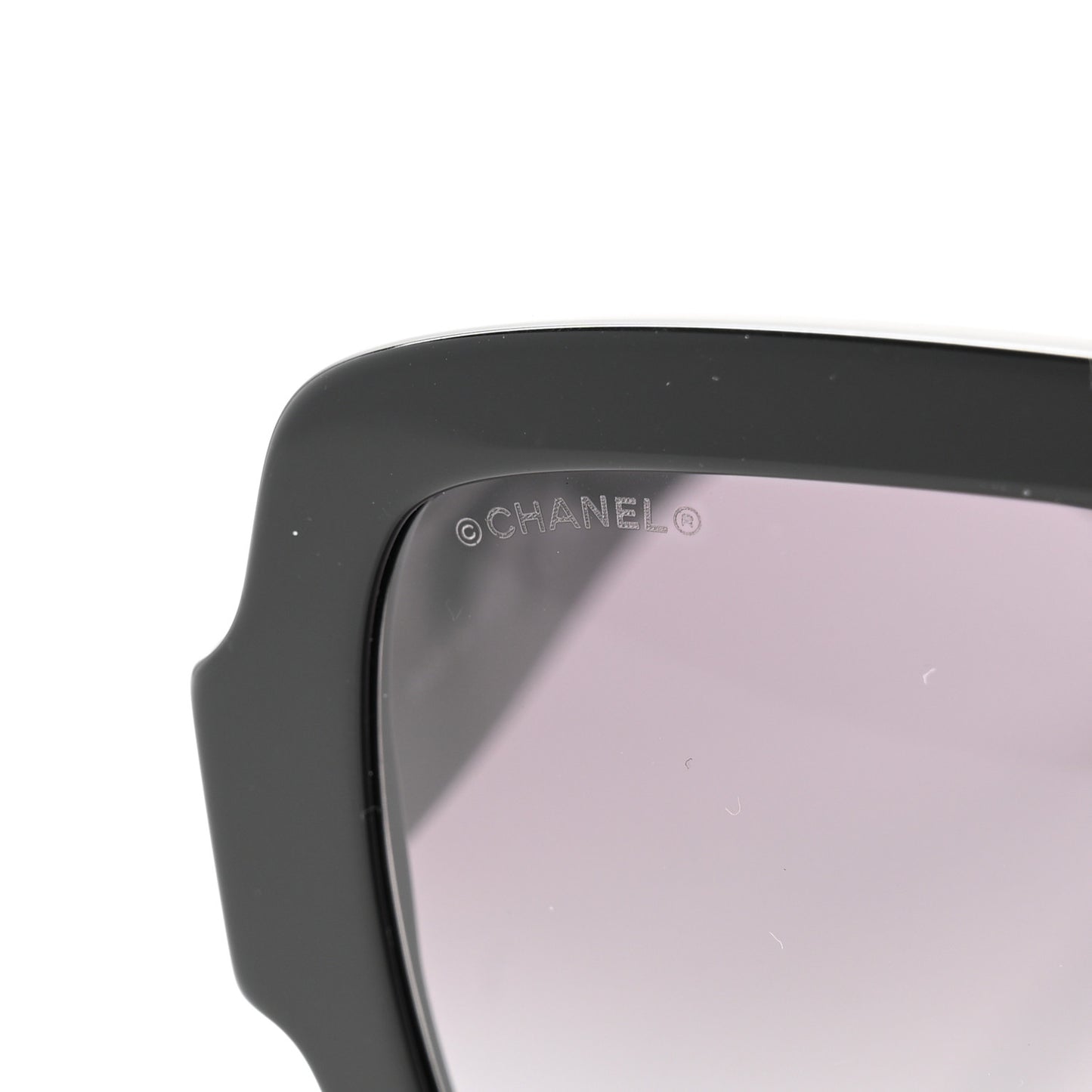 Acetate Square Strass CC Sunglasses 5479-A Black