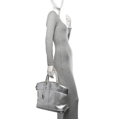 Louis Vuitton Suhali Lockit MM Silver 2 of 14
