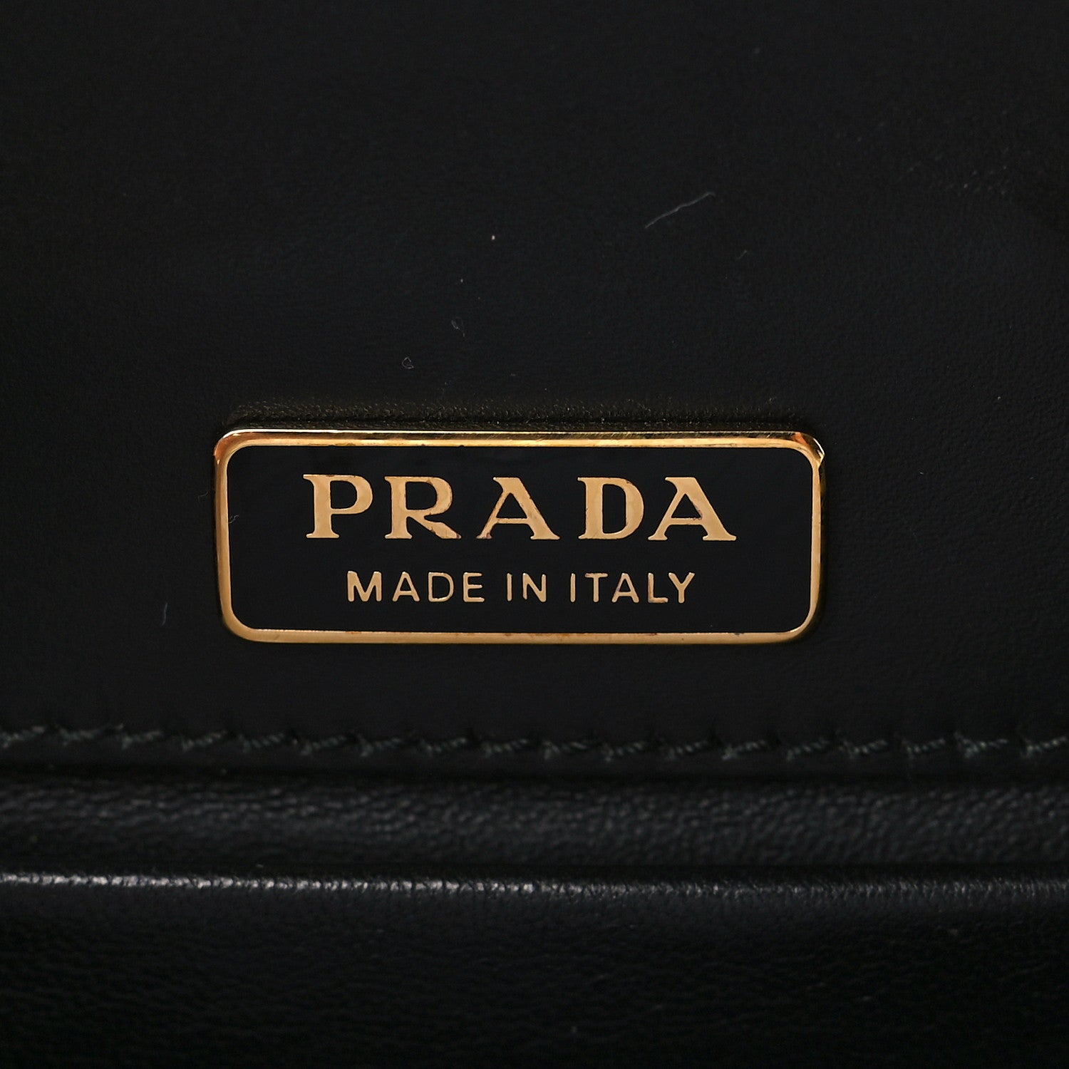 Prada Antic Soft Saffiano Lions Head Cahier Shoulder Bag Black 6 of 8