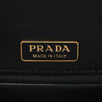 Prada Antic Soft Saffiano Lions Head Cahier Shoulder Bag Black 6 of 8