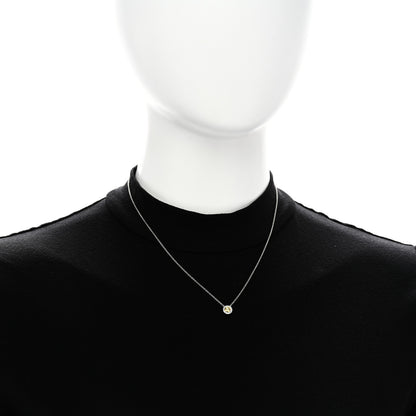 Tiffany Platinum Fancy Vivid Yellow Diamond .32ct Soleste Pendant Necklace 2 of 5