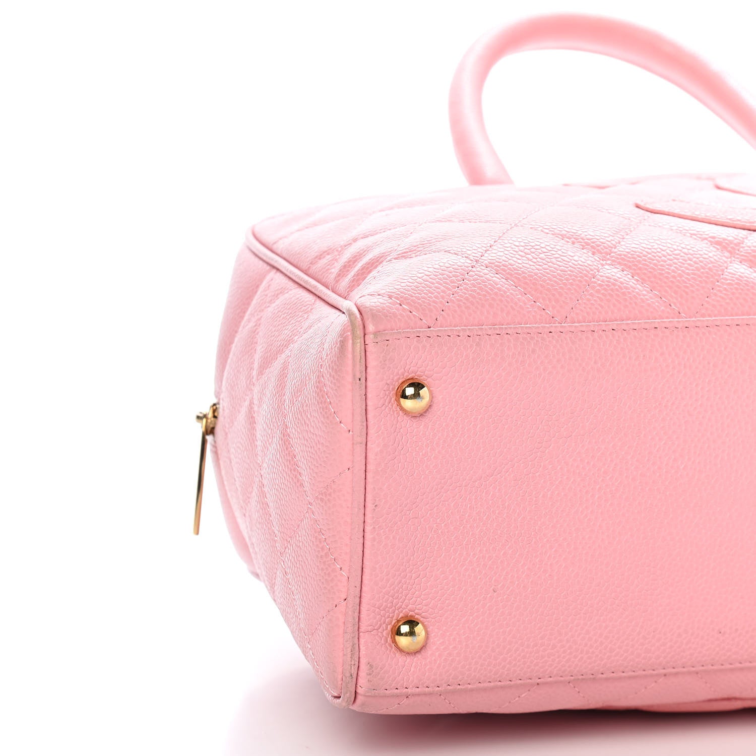 Chanel Caviar Quilted Large Bowler Pink 8 of 12