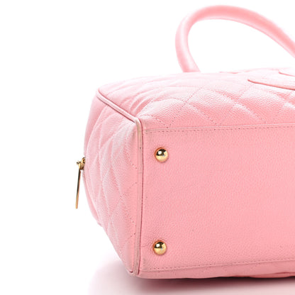Chanel Caviar Quilted Large Bowler Pink 8 of 12