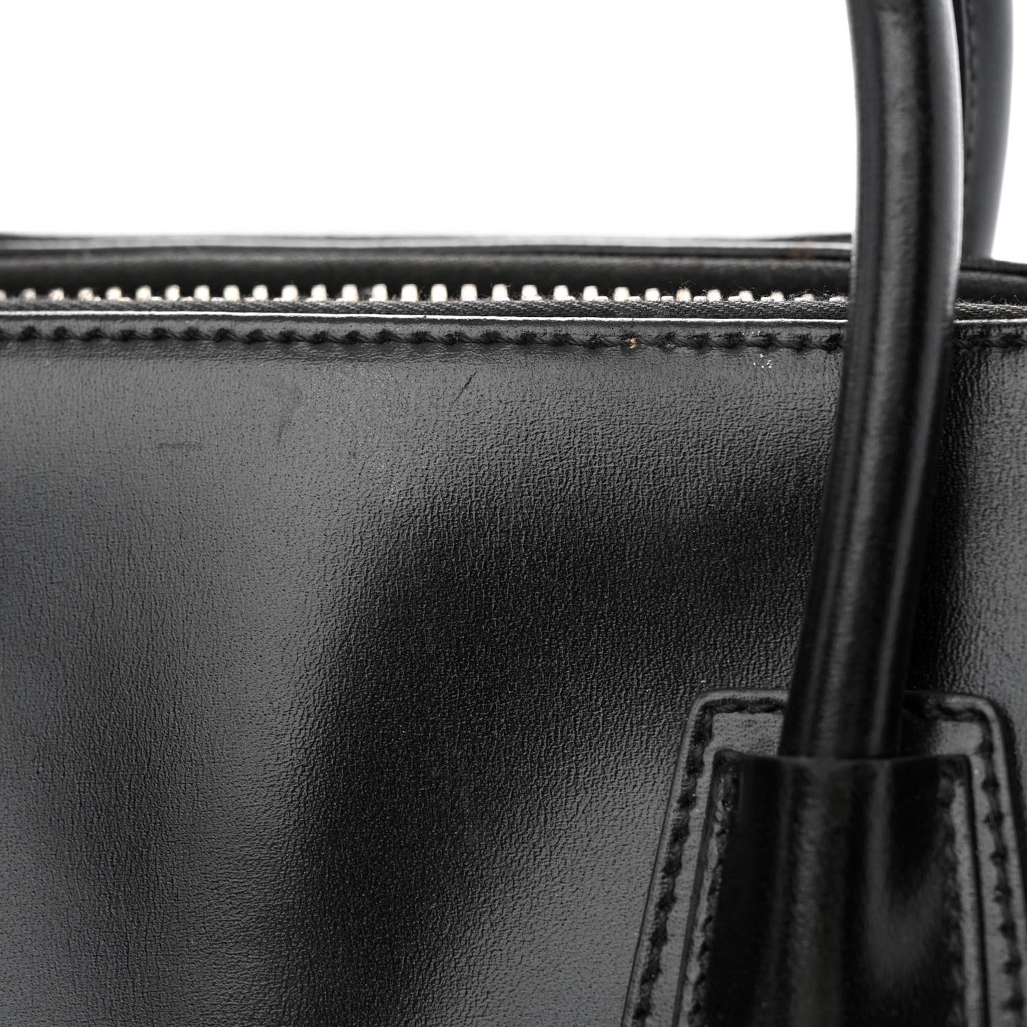 Shiny Lord Calfskin Small Antigona Black